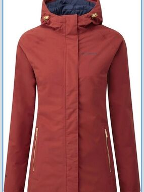 Craghoppers Agetha Red Hooded Jacket with Zip Pockets- GOR-TEX Size M